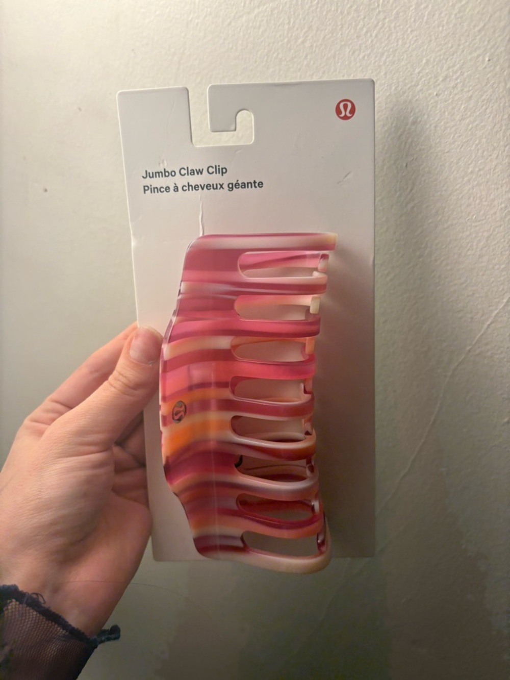 lululemon athletica Jumbo Multicolor Striped Claw Clip